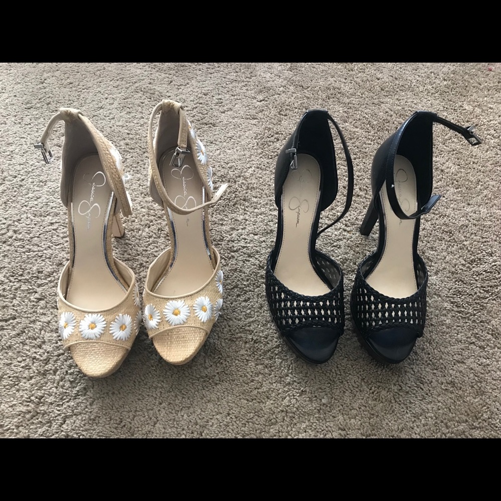 Two Pairs NWB Jessica Simpson Peep Toe Stilleto
